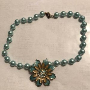 blue pearl necklace